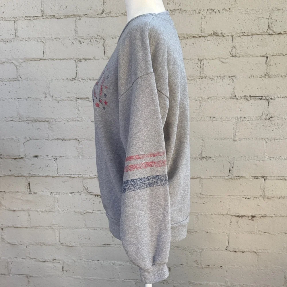 MOTHER The Drop Square Sweatshirt Mother Stars Size XS - Picture 7 of 14